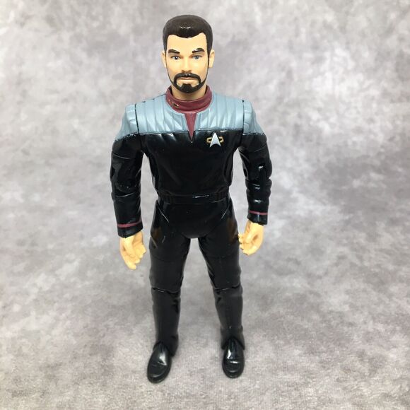 STAR TREK First Contact Playmates Loose Figures Commander William T Riker & Lily - Picture 4 of 7